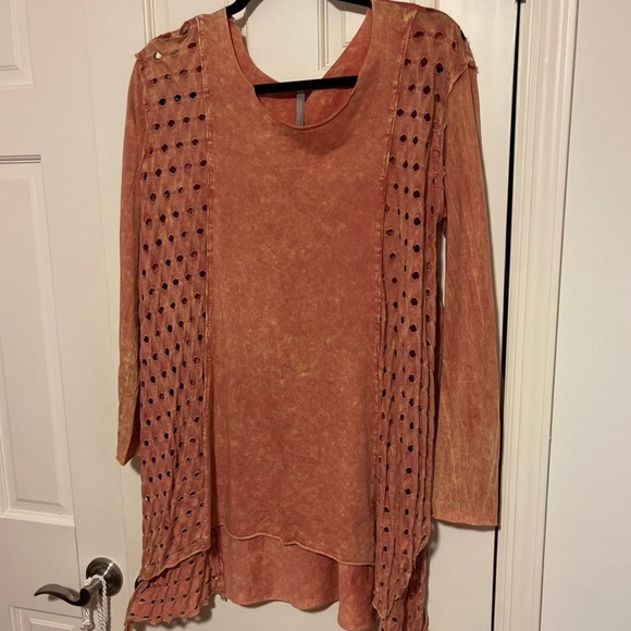 MONO B SUPER FLOWY BOHO STYLE TOP SZ MED - Picture 7 of 7
